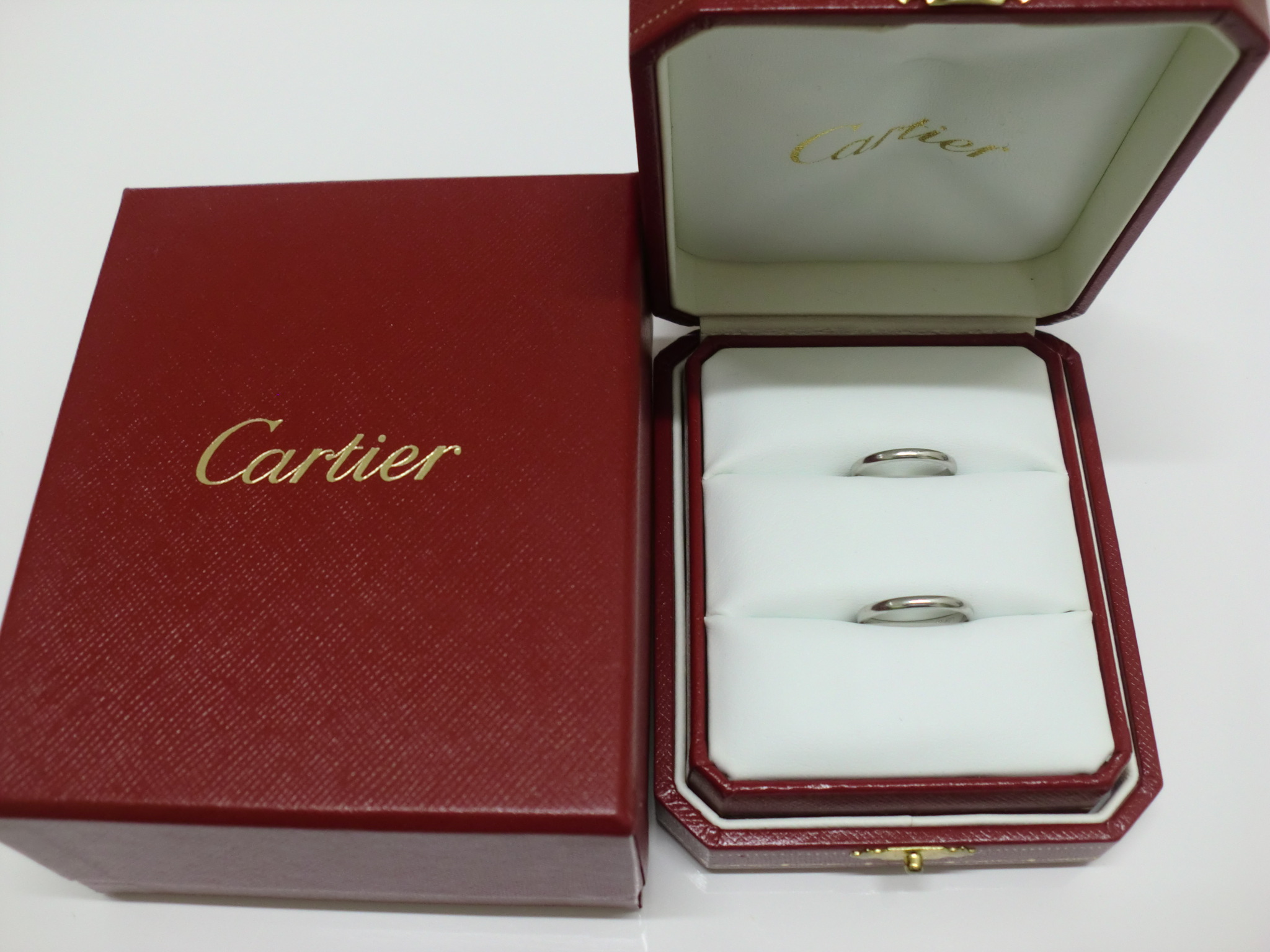Cartier カルティエ Pt950 ウエディングリング ペアリング 
