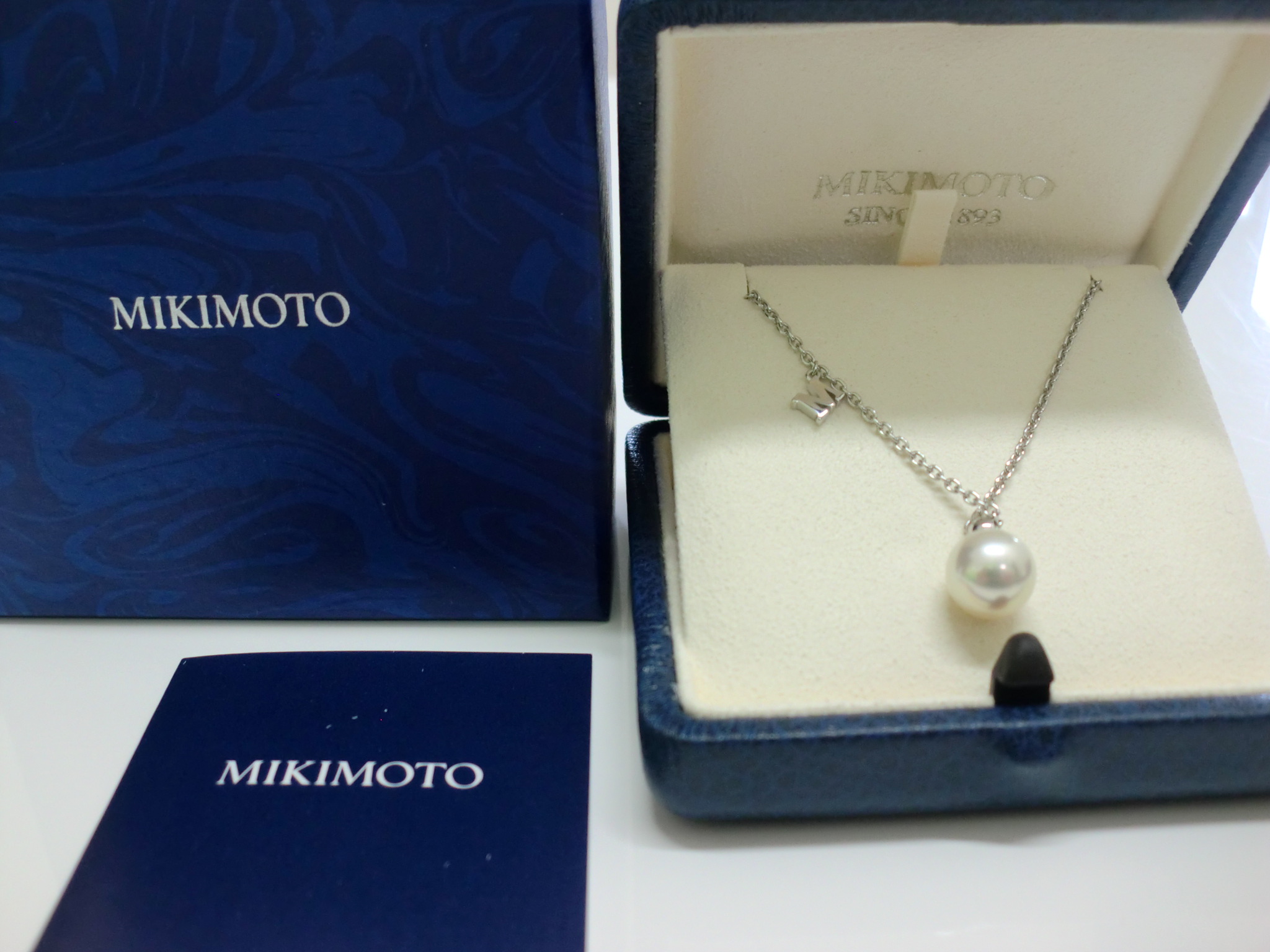 MIKIMOTO ミキモト K18 ネックレス 真珠1P  約9.2mm